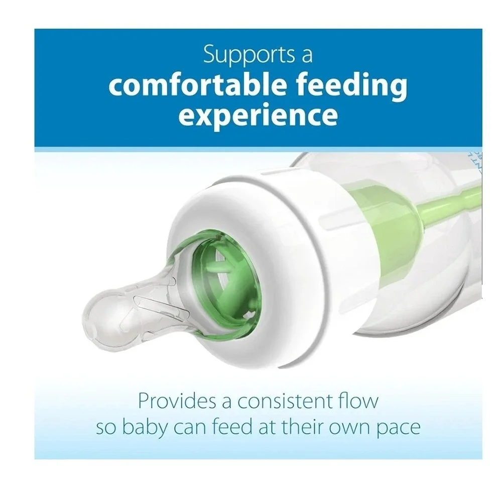 Dr. Brown'S Natural Flow Level 1 Narrow Baby Bottle‎ Silicone Nipple, Slow Flow
